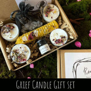 Grief ritual candle gift set