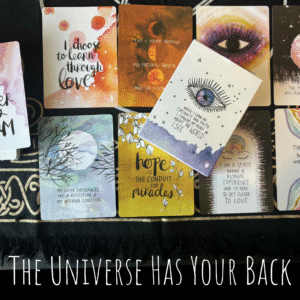 The universe has your back inspiration cards