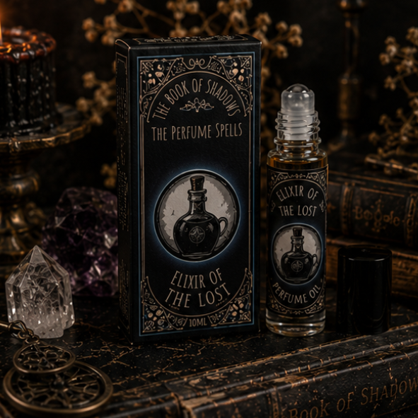 Elixir of the Lost botanical perfume oil roller from The Book of Shadows collection by Roaming Raven
