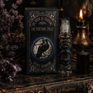 Velvet Grimoire botanical perfume oil roller from The Book of Shadows collection by Roaming Raven