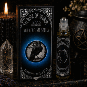Moonflower Spell botanical perfume oil roller from The Book of Shadows collection by Roaming Raven