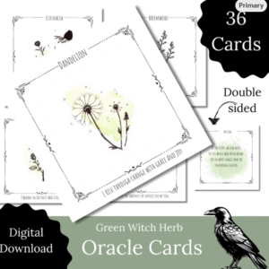 Digital Green Witch Herb Oracle