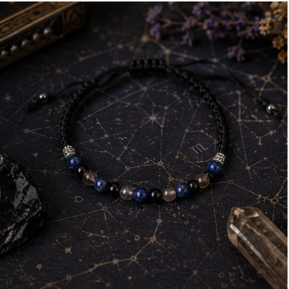 Zodiac Crystal Candle with Gemstone Bracelet - Scorpio - Image 4