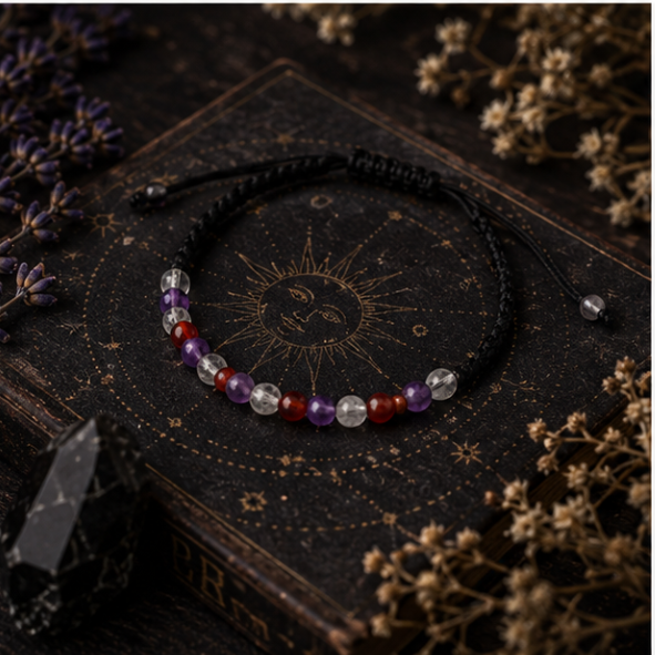 Zodiac Crystal Candle with Gemstone Bracelet - Virgo - Image 4