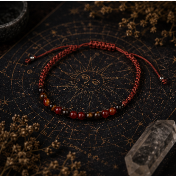 Zodiac Crystal Candle with Gemstone Bracelet - Leo - Image 5