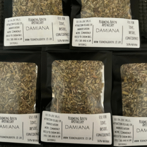 Dried damiana leaves