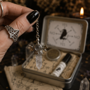 Crystal pendulum divination kit