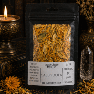 Dried Calendula Flowers for prosperity, protection, joy and magical rituals by Roaming Raven Apothecary