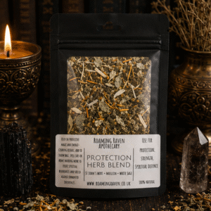 Protection Herb Blend with St John's Wort, Mullein and White Sage for protection rituals, spellwork and spiritual practice by Roaming Raven