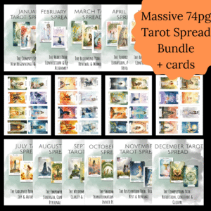 Monthly tarot spreads  bundle