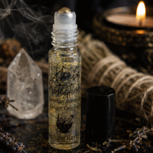 Hecate Protection botanical pulse roller with rosemary, lavender and ginger essential oils by Roaming Raven
