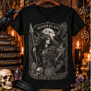 The Morrigan Goddess Black T-Shirt