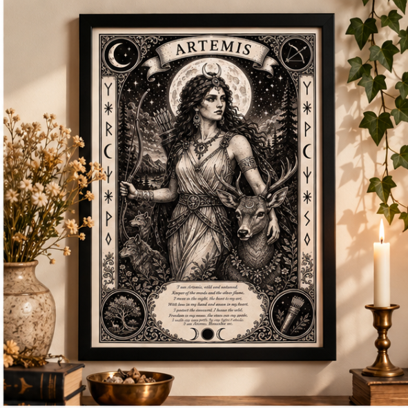 Artemis Goddess Art Print - Image 3