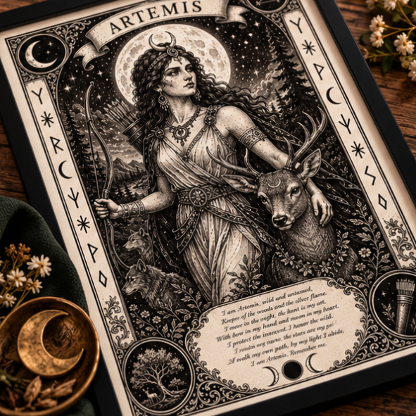 Artemis Goddess Art Print - Image 4