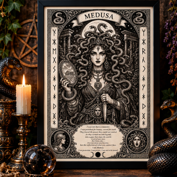 Medusa Goddess Art Print - Image 2