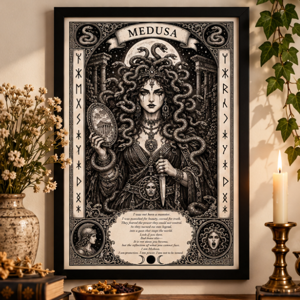 Medusa Goddess Art Print - Image 3